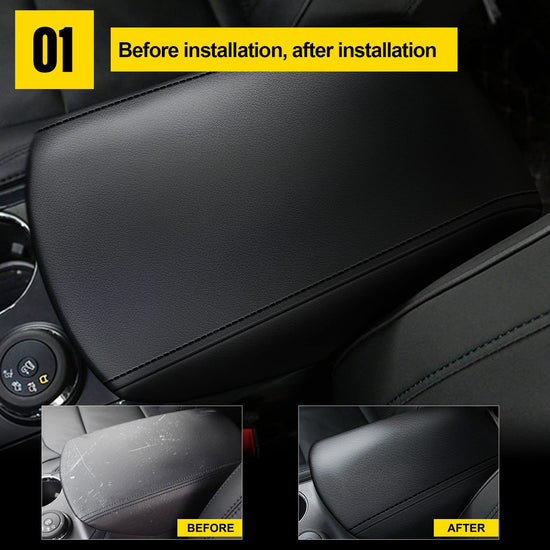 AOMSAZTO armrest console covers for Ford Explorer 2011-2019 in black