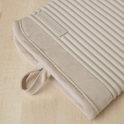 KITCHENAID pot holder — ribbed soft silicone, 2-pack set, milkshake color, 7.5x13