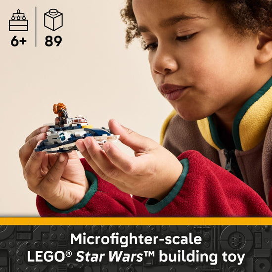 LEGO Star Wars Plo Koon’s Jedi Starfighter Microfighter - Building toy for kids 6+