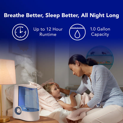 Vicks humidifier — warm mist technology