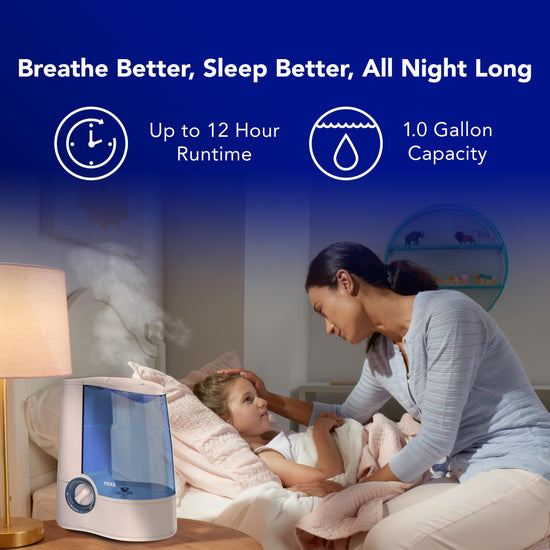 Vicks humidifier — warm mist technology