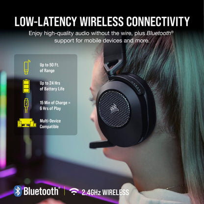 Corsair headphones — wireless design