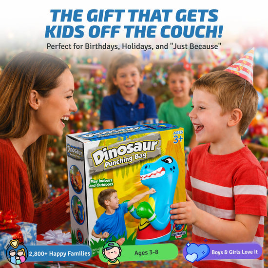 Preferred Toys punching bag — inflatable dinosaur with bounce back base