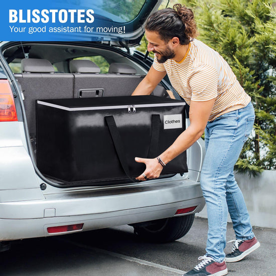 BlissTotes storage bags — heavy duty with zippers and sturdy handles