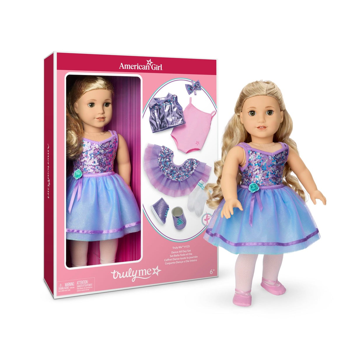 Toy figure — American Girl Truly Me #125 with dance all day set and accessories