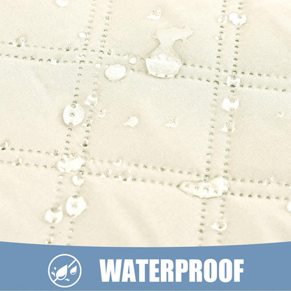 Smiry waterproof dog bed cover - Soft washable reversible design