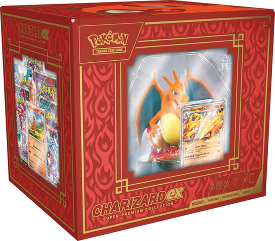 Pokemon TCG collectible card — Charizard ex super premium collectionPokemon TCG collectible card — Charizard ex collection