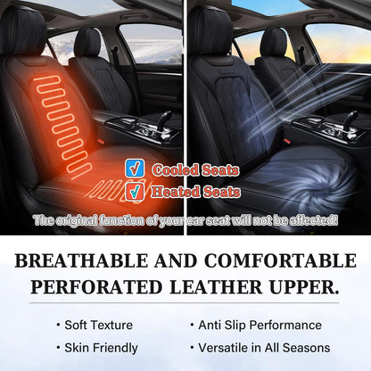 Coverado car seat cover — premium nappa leather with embossed pattern