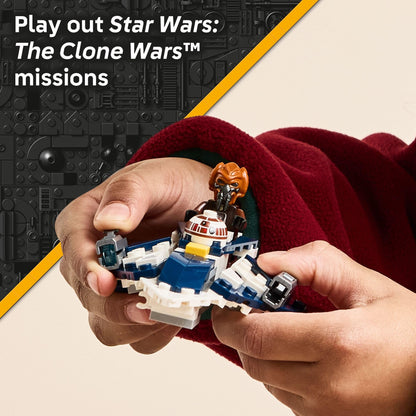 LEGO Star Wars Plo Koon’s Jedi Starfighter Microfighter - Building toy for kids 6+
