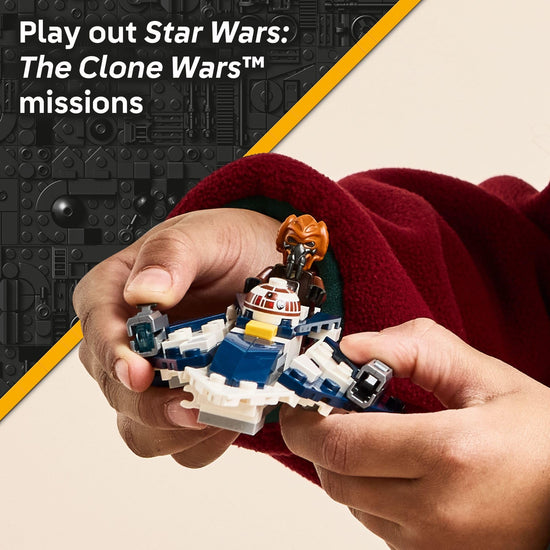 LEGO Star Wars Plo Koon’s Jedi Starfighter Microfighter - Building toy for kids 6+