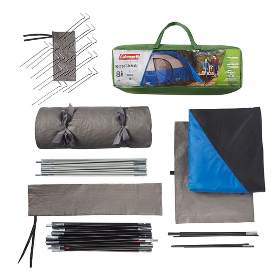 Coleman Montana tent — spacious family tent with rainfly and carry bag