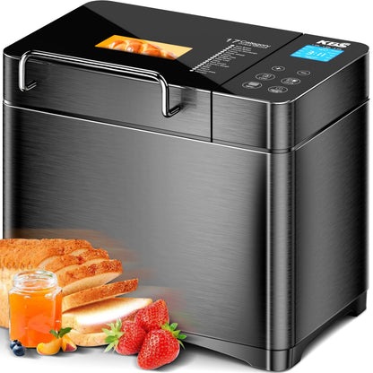KBS bread making machine — 17-in-1 with dual heaters and stainless steel design