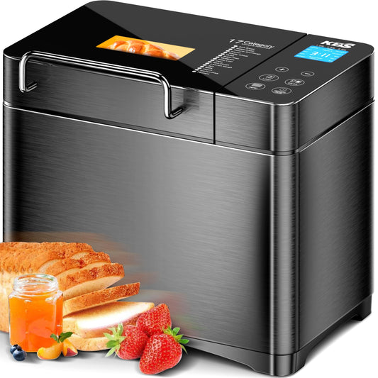 KBS bread making machine — 17-in-1 with dual heaters and stainless steel design