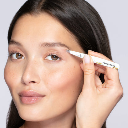 Tweezerman slant tweezer - stainless steel design