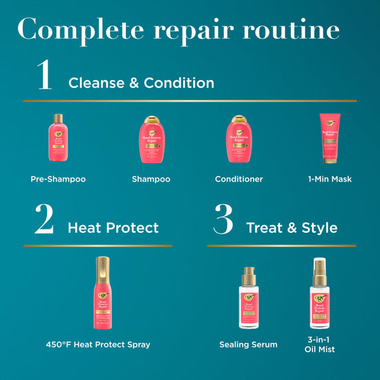 Hair styling agent — OGX repair & protect bond protein heat protect spray 6.5 fl. oz.