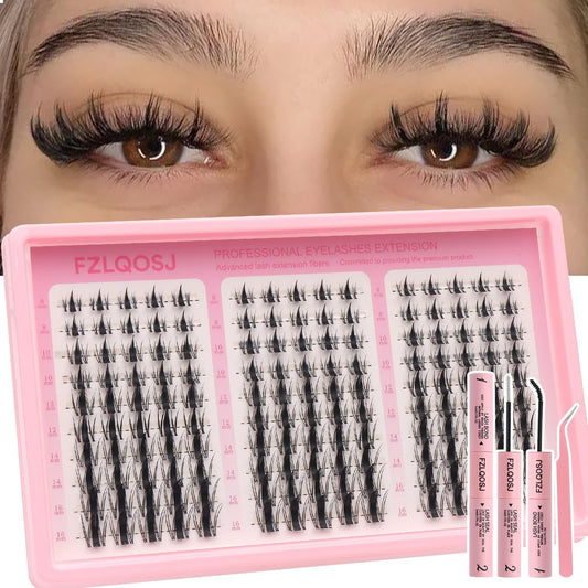Clusters Kit. Eyelash Clusters Eit.Natural Lash Clusters. FZLQOSJ Manga Lash Clusters. Cluster Eyelash Extensions. False Eyelashes & Adhesives.Pro Lash (Aesthetic‌ kit 150pcs)