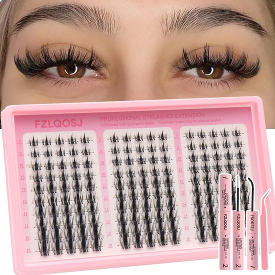 Clusters Kit. Eyelash Clusters Eit.Natural Lash Clusters. FZLQOSJ Manga Lash Clusters. Cluster Eyelash Extensions. False Eyelashes & Adhesives.Pro Lash (Aesthetic‌ kit 150pcs)