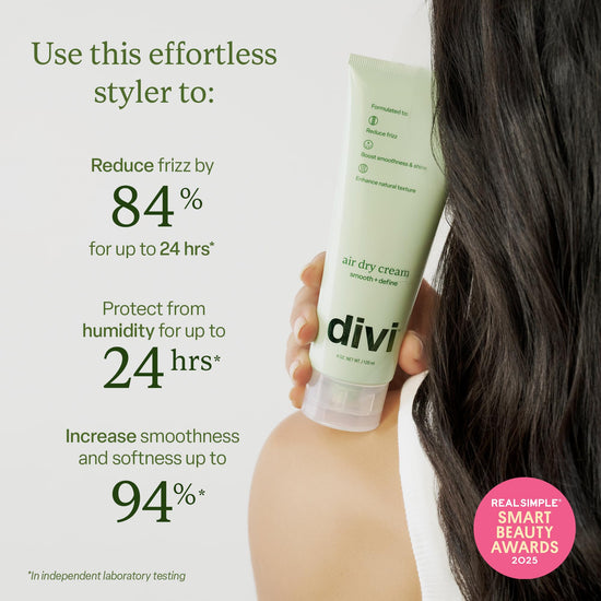 Divi hair styling agent — Defines curls and controls frizz for up to 24 hours