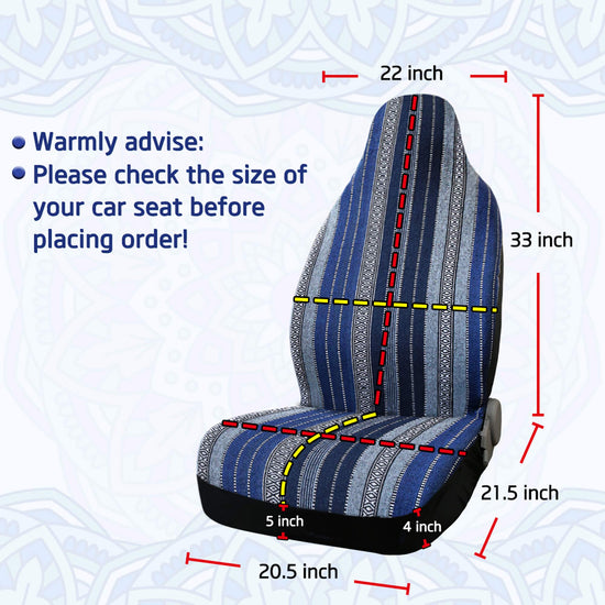 uxcell universal baja seat cover - durable bucket seat cover in navy blue