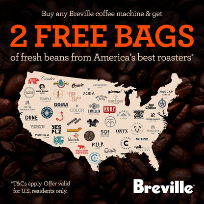 Breville coffee maker — Grind control with thermal carafe in brushed stainless steel