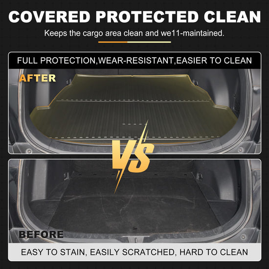 AOMSAZTO vehicle mat - Custom fit TPE cargo mat for 2013-2018 Toyota Rav4