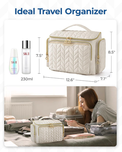 COSMETIC CASE — Large wide-open design with handle by BAGSMART