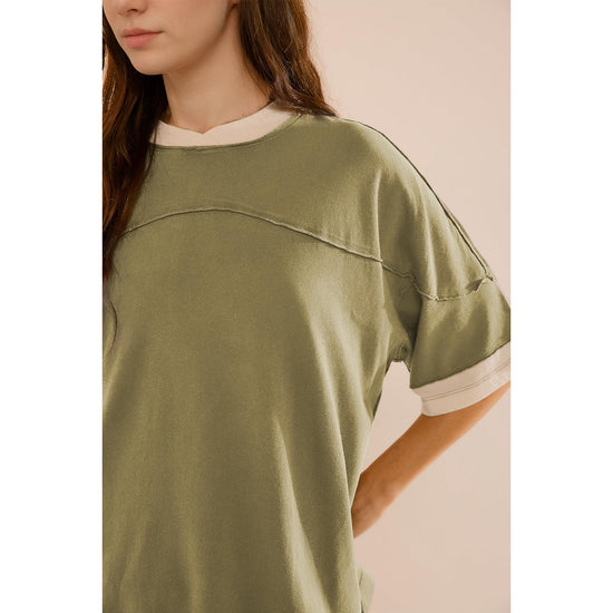Songling womens 3/4 sleeve casual summer tee shirt in cotton