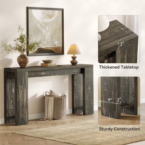 Little Tree console table — 70.9-inch narrow design for living spaces and hallways