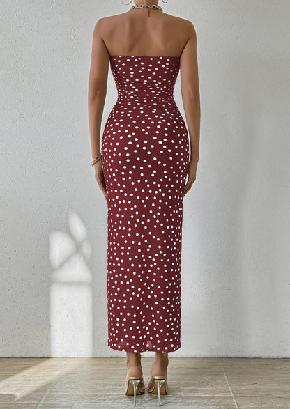 PRETTYGARDEN dress — strapless floral maxi for summer weddings and parties