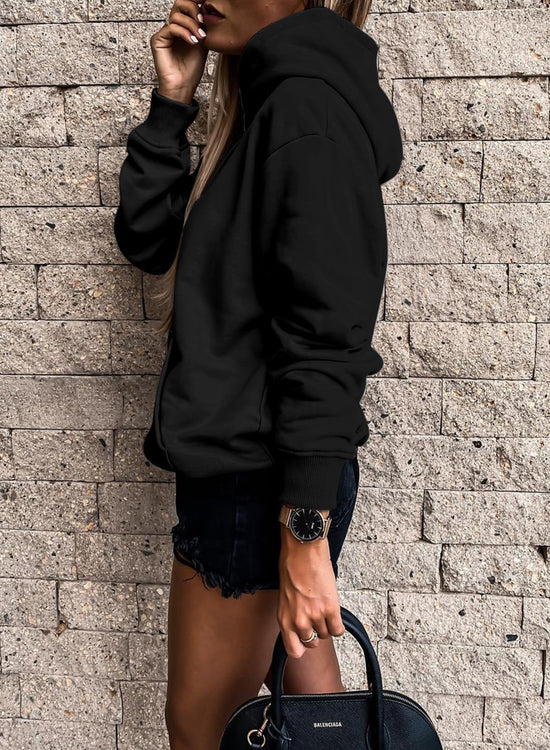 SWEATSHIRT — Women's casual lightweight pullover with pocket