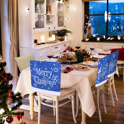 CCINEE Santa hat chair covers for Christmas holiday decoration