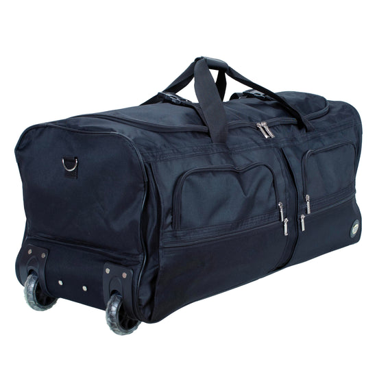 Rockland duffel bag — 22 inch rolling design in black