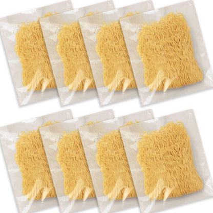 Hakubaku ramen noodles - authentic plain bulk pack (8 pack) from Japan.