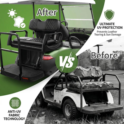 SugarFox vehicle seat cover — PU leather for EZGO TXT and RXV models