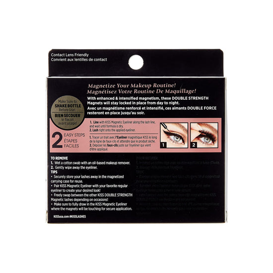 KISS false eyelashes — magnetic eyeliner included