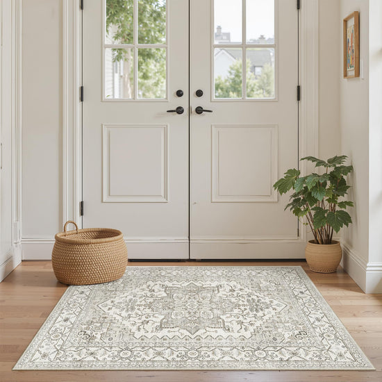 Area rugs — Boho non-slip washable for living room, bedroom, office, dining room