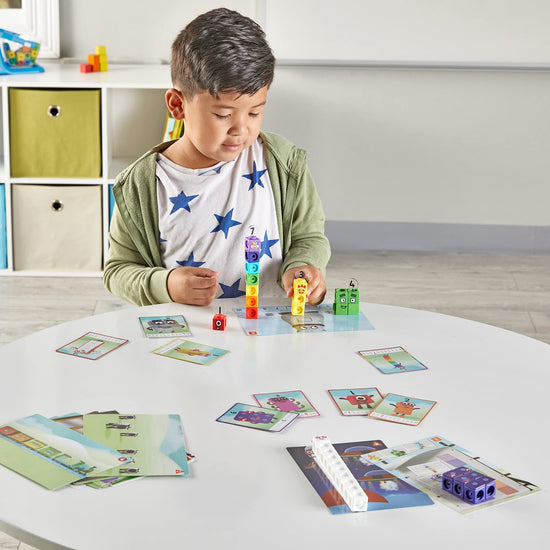 hand2mind MathLink cubes - numberblocks activity set for preschool learning