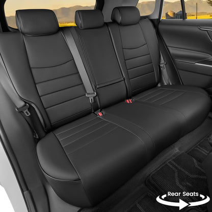 HKZ vehicle seat cover — Custom fit for Toyota CHR 2017-2024, black style