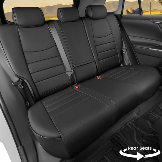 HKZ vehicle seat cover — Custom fit for Toyota CHR 2017-2024, black style
