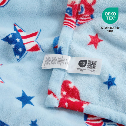 Cozy Bliss gnome throw blanket — ultra soft milkyplush for couch, sofa and bed