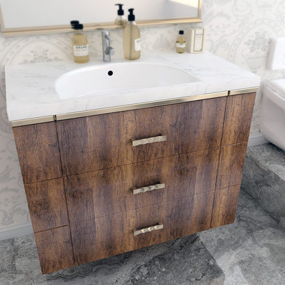 Wallpaper — Brown wood design by Decotalk