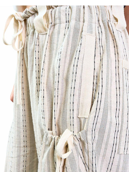 Yinawsky women drawstring wide leg pants with pockets
