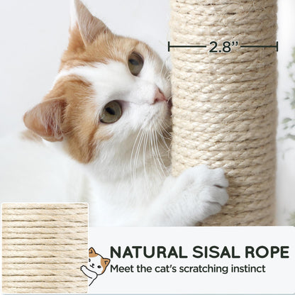 Pet activity structure — Large multi-level design with scratching posts and hammock