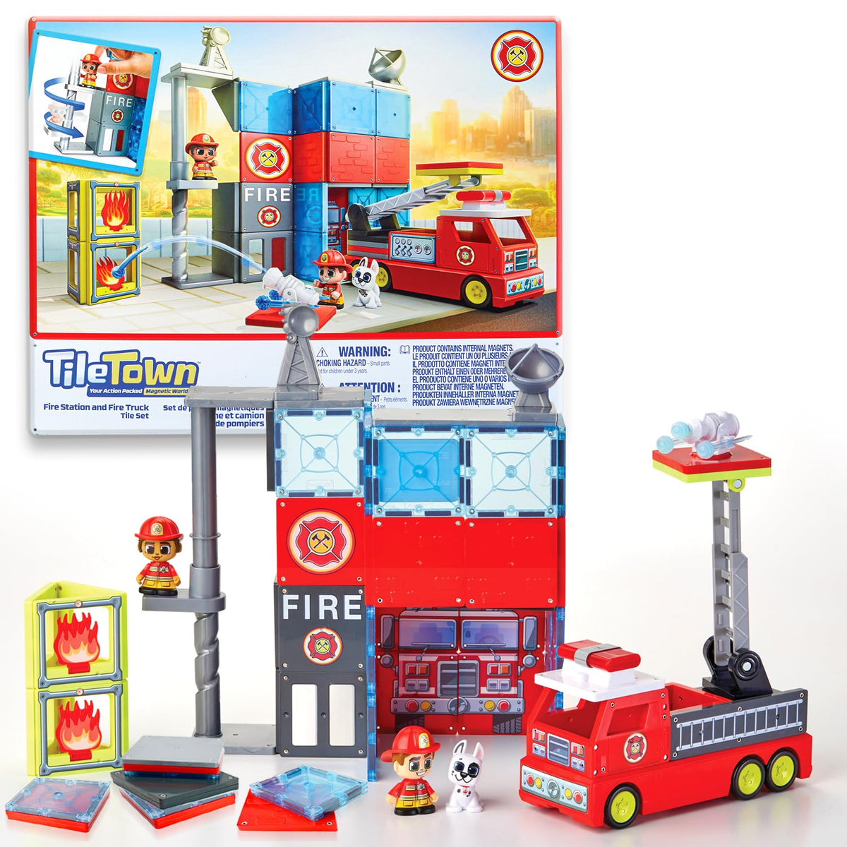 Tile Town pet toy building block set.