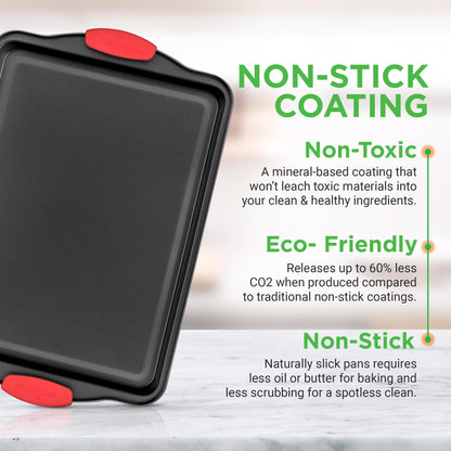 NutriChef bakeware set — non-stick kitchen oven pans