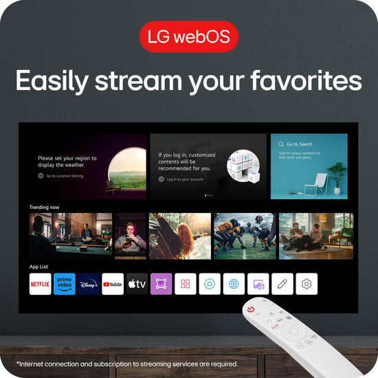 LG CineBeam Q HU710PB video projector — 4K resolution with auto screen adjustment and focus