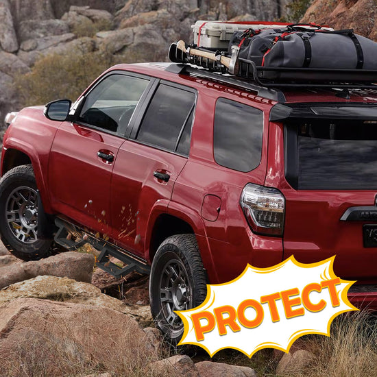 TIEZFUL Running Boards Fit for Toyota 4Runner 2010-2024 (Including 2014-2024 SR5 & 2015-2024 TRD PRO & 2017-2024 TRD Off-Road) Without Side Skirts, Drop Down Side Steps Nerf Bars Rock Silders Rails