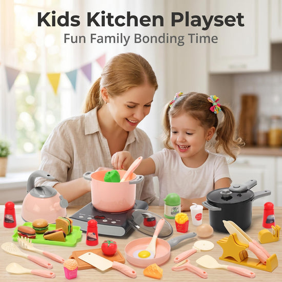 Pretend play toy — Cute Stone kids cooking set