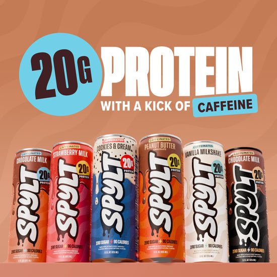 Spylt protein drink — high protein milk with caffeine, sugar free, lactose free 12 count