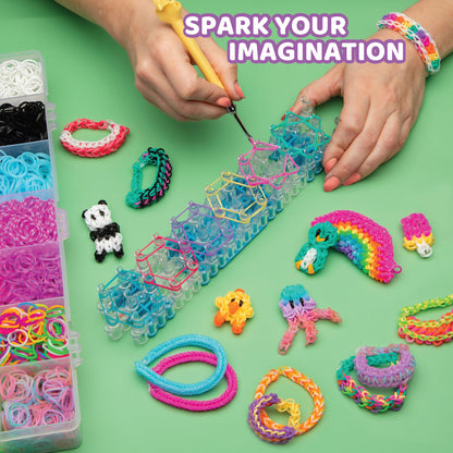 ART_CRAFT_KIT — Rainbow Loom mega combo set with 7000+ rubber bands and organizer case